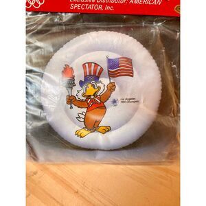NIP Vintage 1984 Los Angeles Olympics Official 14" Round Inflatable Seat Cushion
